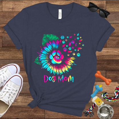 Dog Mom Sunflower - Bella Canvas T-shirt - Gift for Dog Lovers
