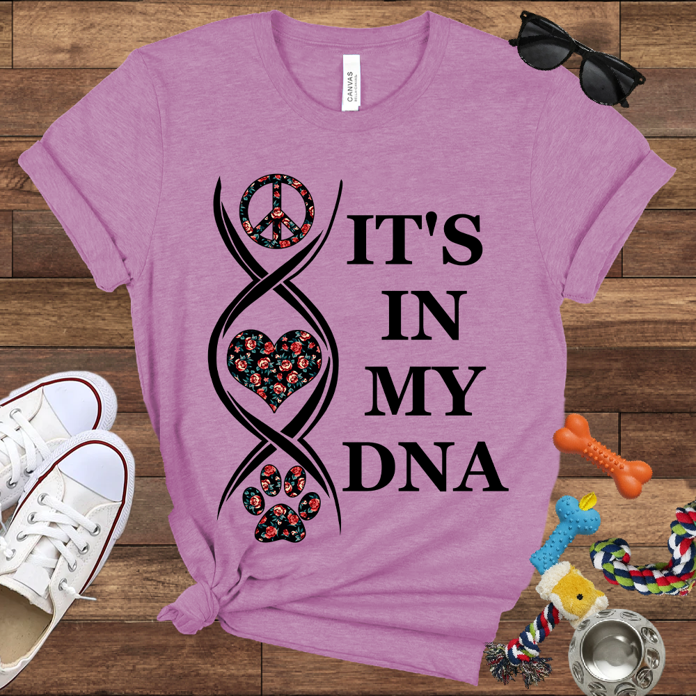 It's In My DNA - Bella Canvas Tshirt - Gift For Dog Lovers