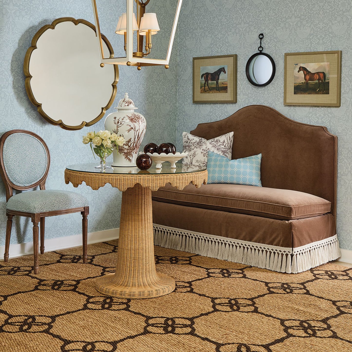 Carson Kressley Geometric Snaffle Bit Jute Rug
