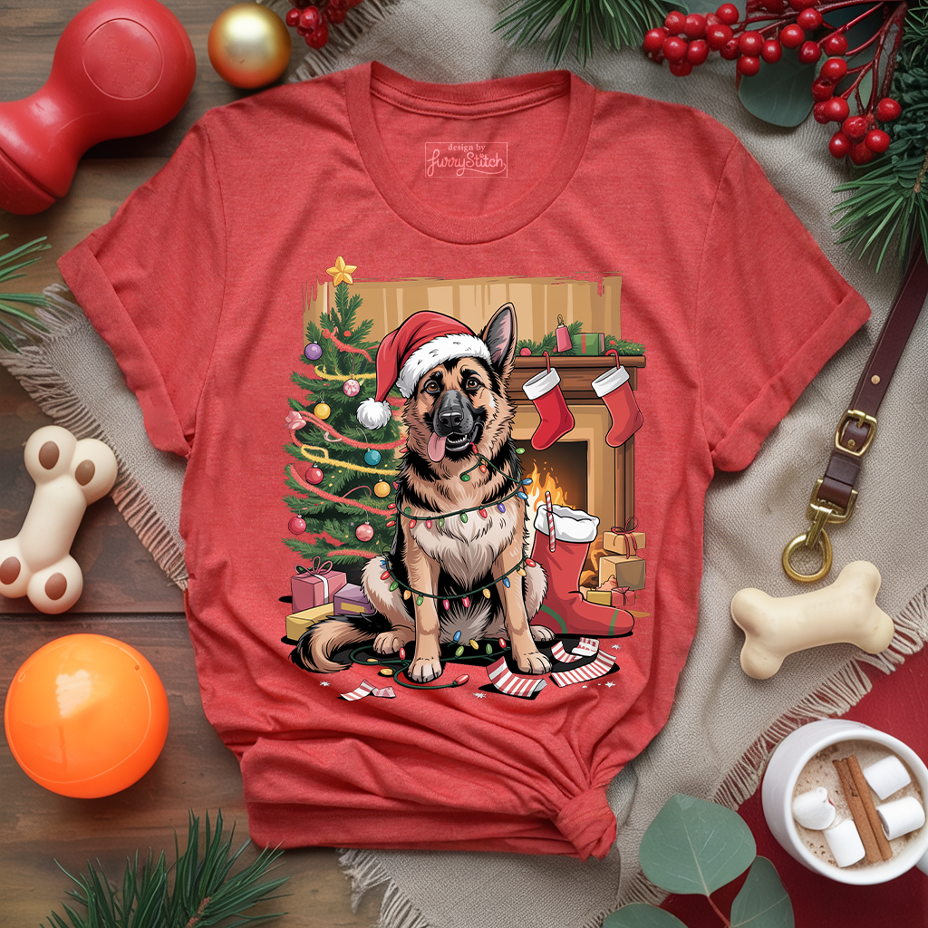 Merry Mess GSD T-shirt