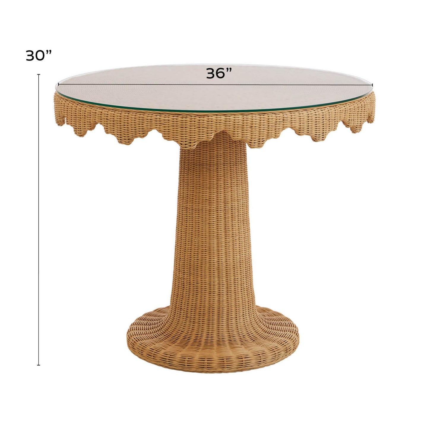 Carson Kressley Westbury Bistro Table with Glass