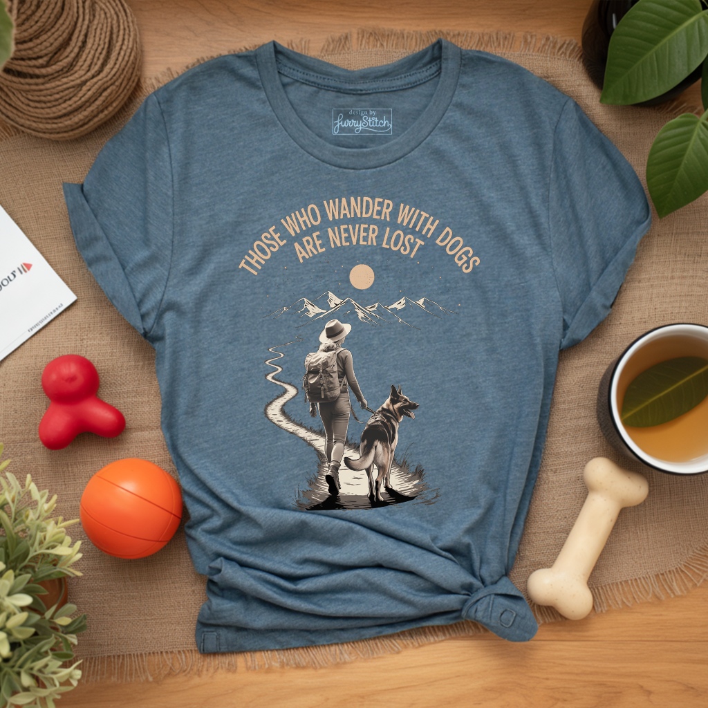 Never Lost With My Dog T-shirt