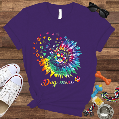 Colorful Dog Mom - Bella Canvas Tshirt – Gift for Dog Lovers & Owners