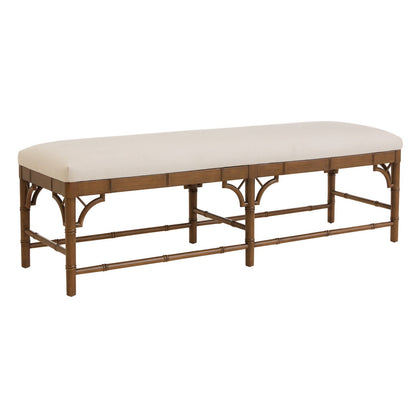 Dayna Bench with Sandberg Parchment Seat