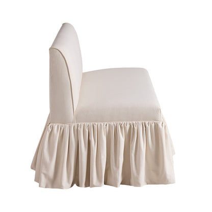 Bristol 48-Inch Bench with Ruffle Skirt