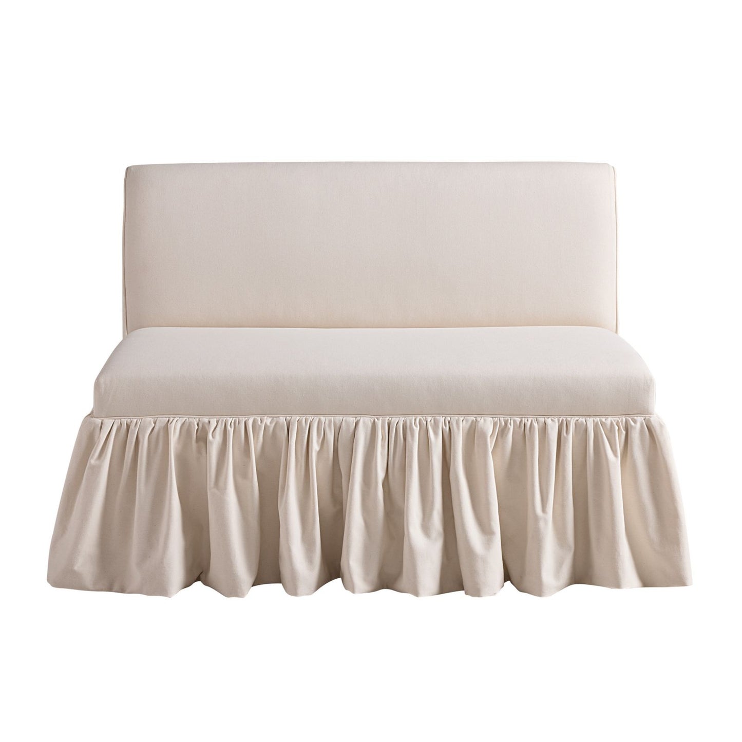 Bristol 48-Inch Bench with Ruffle Skirt