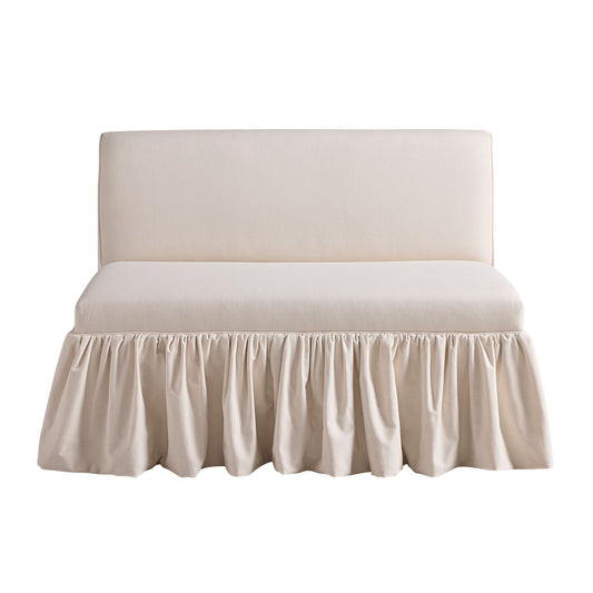 Bristol 48-Inch Bench with Ruffle Skirt