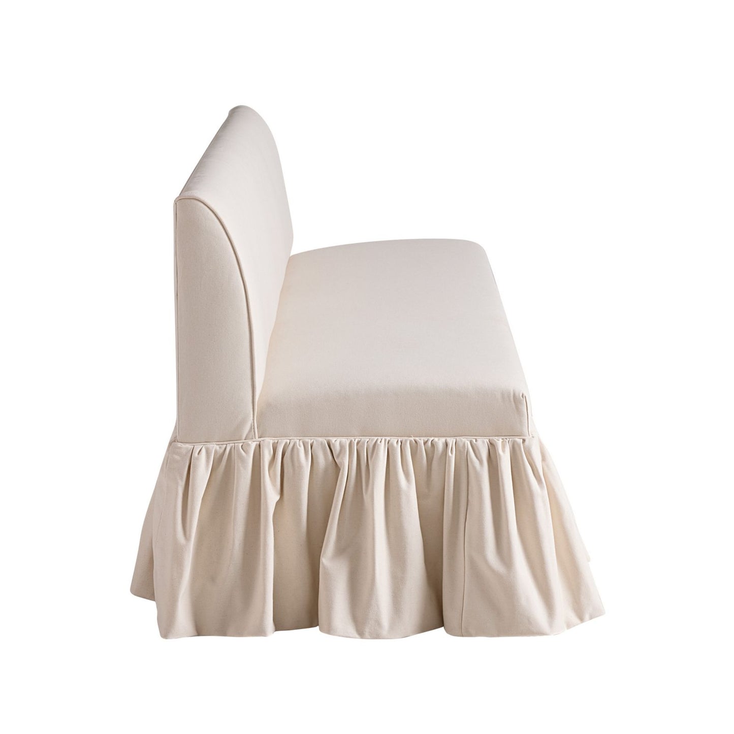 Bristol 60-Inch Bench with Ruffle Skirt
