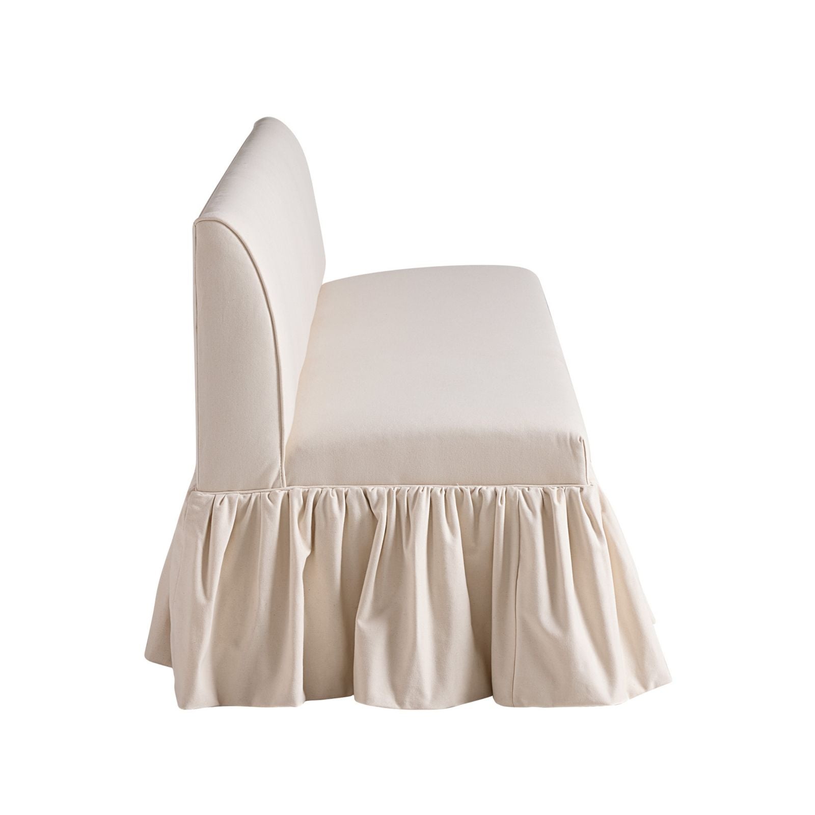 Bristol 60-Inch Bench with Ruffle Skirt