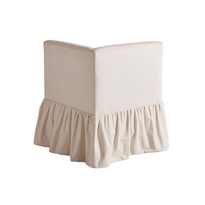 Bristol Corner Bench with Ruffle Skirt