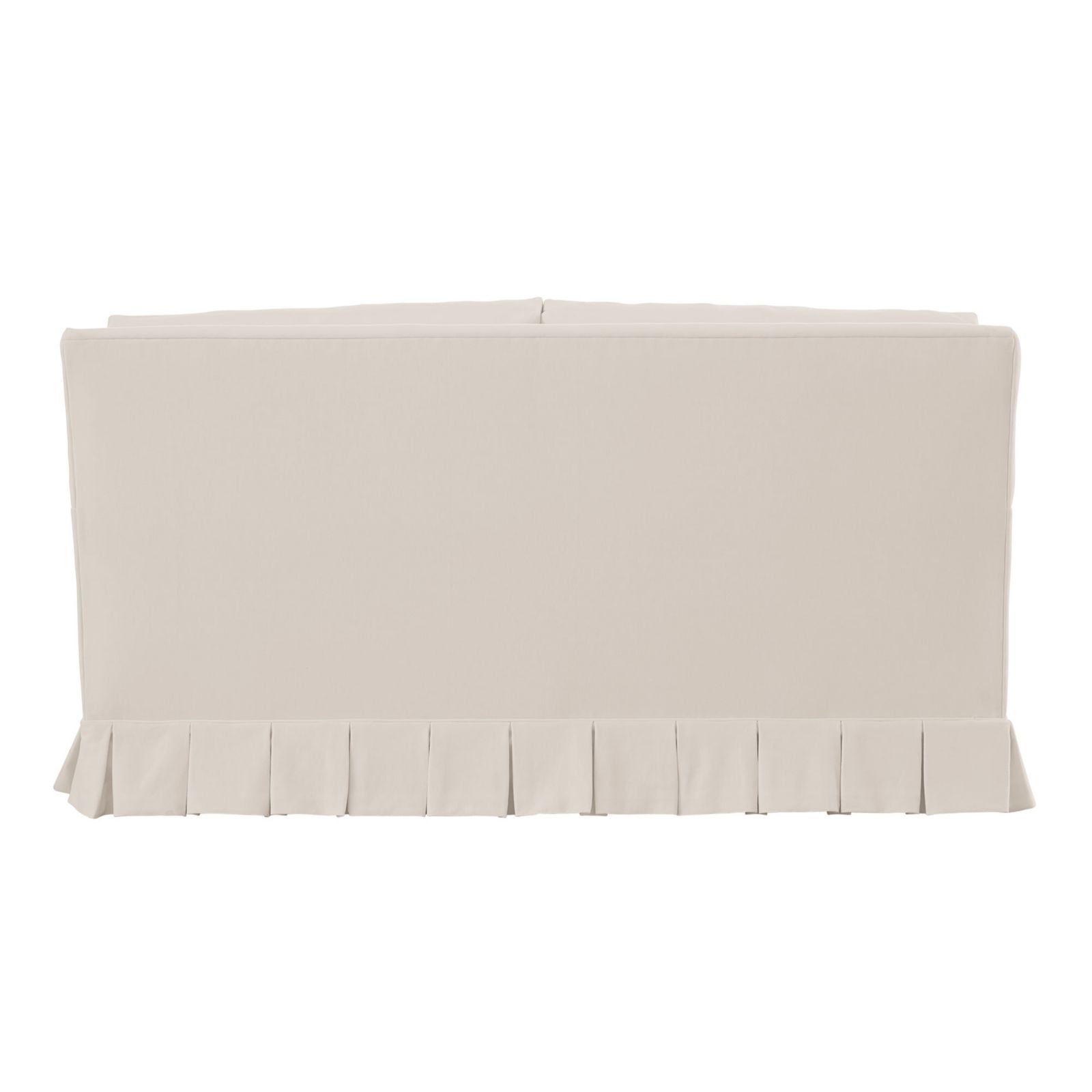 Suzanne Kasler Mathes Loveseat with Box Pleat Skirt
