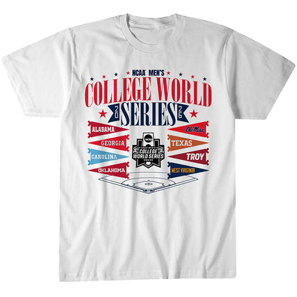 Unisex 2026 College World Series Field Graphic Shirt for Baseball Fans