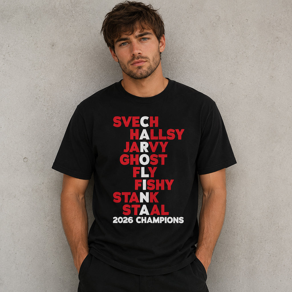Unisex Hockey Names Champions Graphic Shirt for Hockey Fans