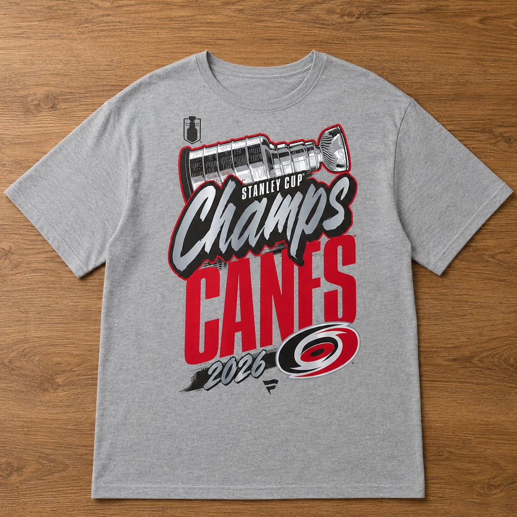 Unisex Gray Hockey Champions Locker Room Graphic Shirt for Hockey Fans