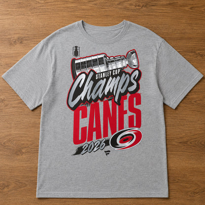 Unisex Gray Hockey Champions Locker Room Graphic Shirt for Hockey Fans