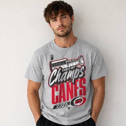 Unisex Gray Hockey Champions Locker Room Graphic Shirt for Hockey Fans
