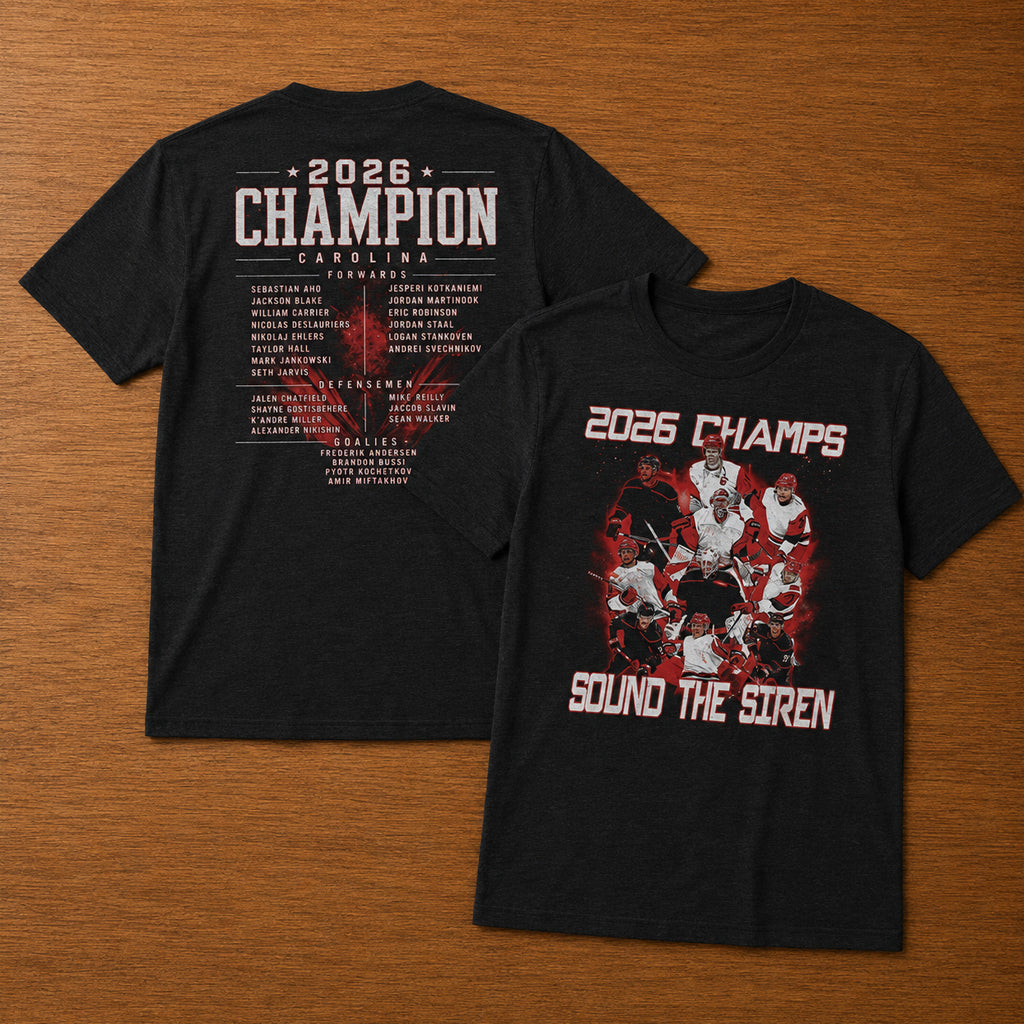 Unisex Hockey Champions Roster Graphic Shirt for Hockey Fans