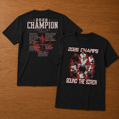Unisex Hockey Champions Roster Graphic Shirt for Hockey Fans