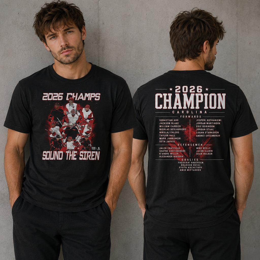 Unisex Hockey Champions Roster Graphic Shirt for Hockey Fans