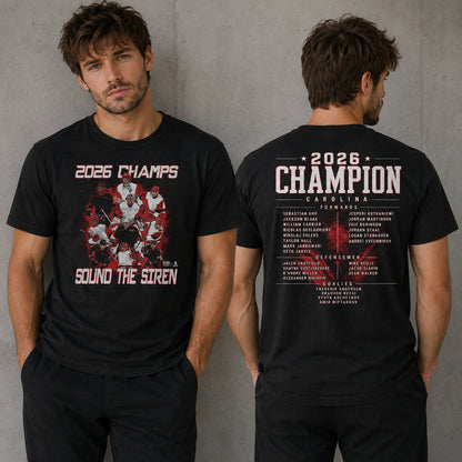 Unisex Hockey Champions Roster Graphic Shirt for Hockey Fans