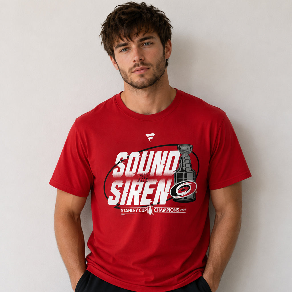 Unisex Red Hockey Champions Parade Graphic Shirt for Hockey Fans