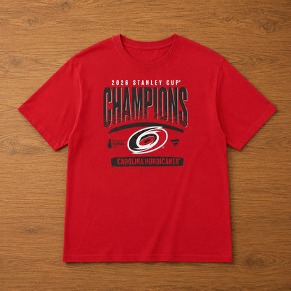 Unisex Red Hockey Champions Signature Roster Graphic Shirt for Hockey Fans