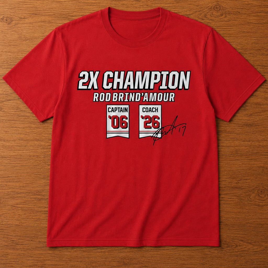Unisex Two-Time Champion Graphic Shirt for Hockey Fans