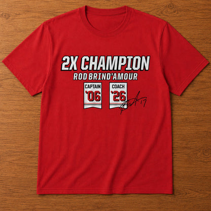 Unisex Two-Time Champion Graphic Shirt for Hockey Fans