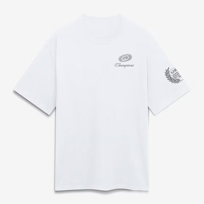 Unisex White Patriotic Hockey Champions Graphic Shirt for Hockey Fans