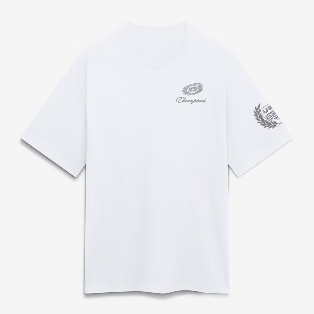 Unisex White Patriotic Hockey Champions Graphic Shirt for Hockey Fans