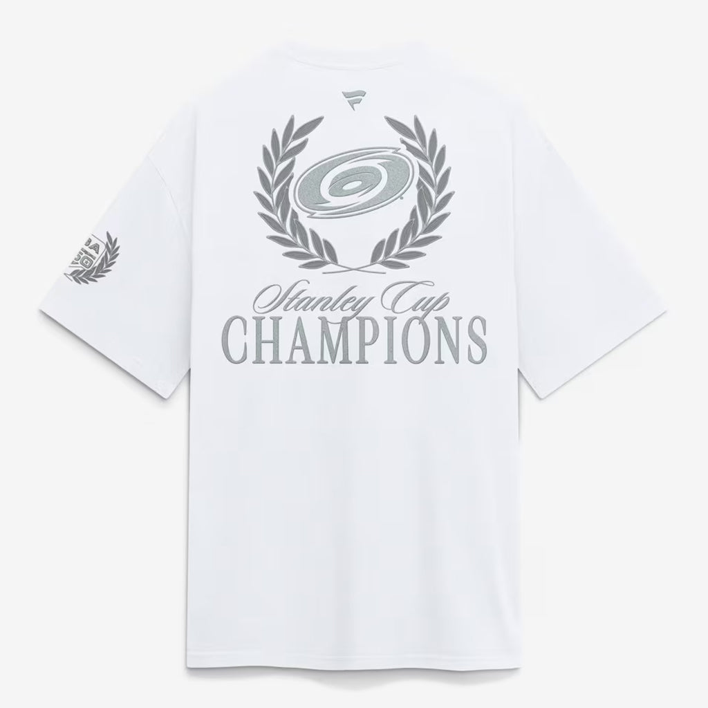 Unisex White Patriotic Hockey Champions Graphic Shirt for Hockey Fans