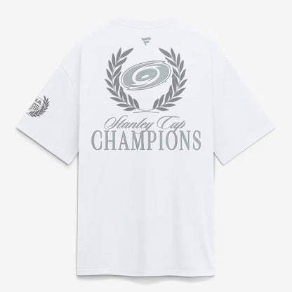 Unisex White Patriotic Hockey Champions Graphic Shirt for Hockey Fans
