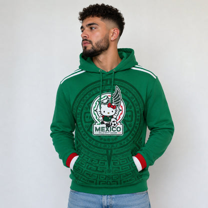 Unisex Mexico Soccer Cute Character Night Graphic Shirt for Soccer Fans