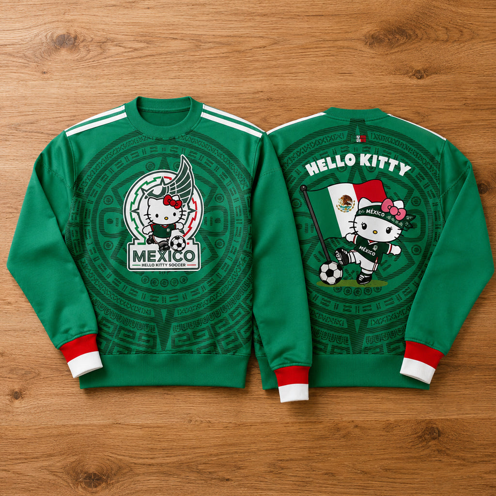 Unisex Mexico Soccer Cute Character Night Graphic Shirt for Soccer Fans
