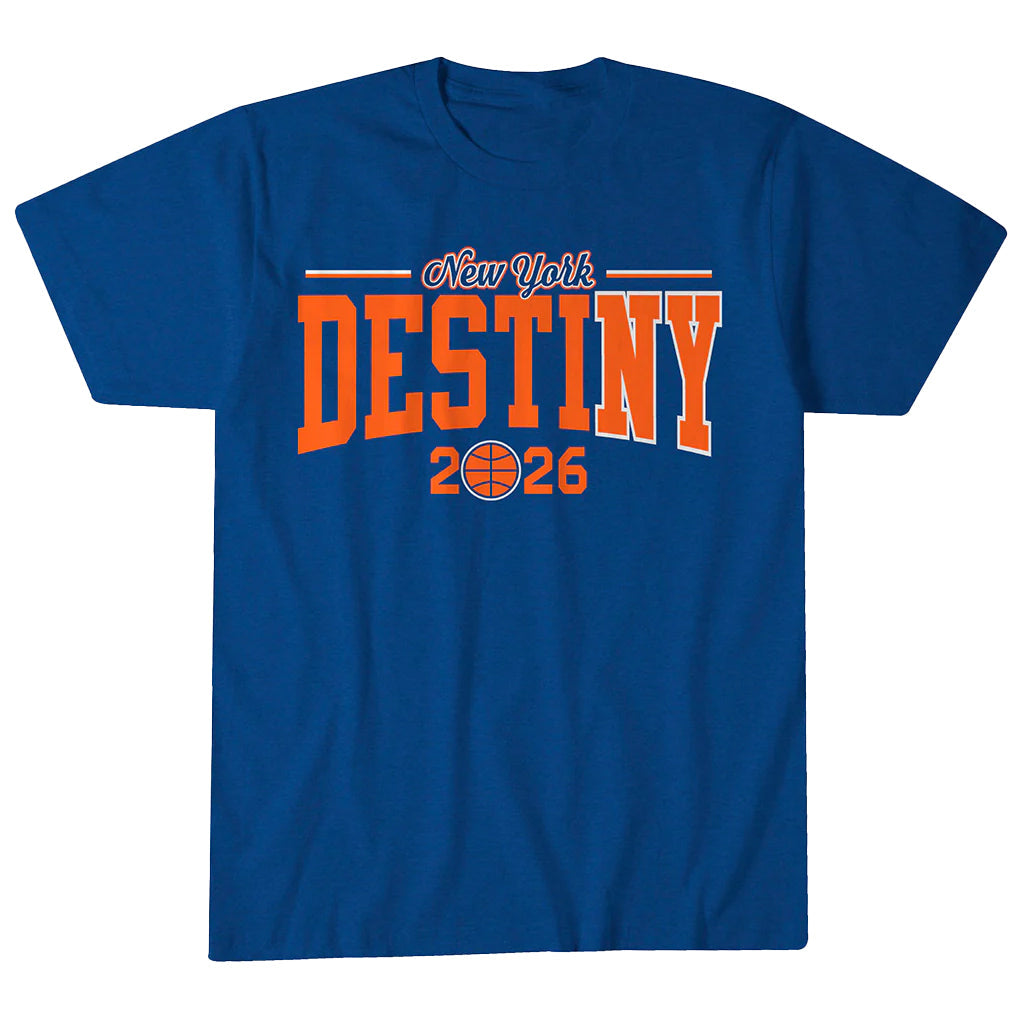 Unisex New York Destiny 2026 Graphic Shirt for Basketball Fans