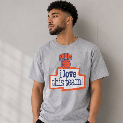 Unisex City Basketball I Love This Team Graphic Shirt for Basketball Fans