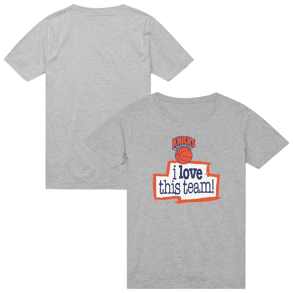 Unisex New York Knicks I Love This Team Graphic Shirt for Basketball Fans