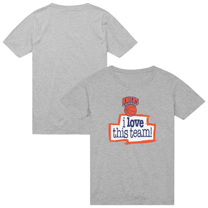 Unisex New York Knicks I Love This Team Graphic Shirt for Basketball Fans