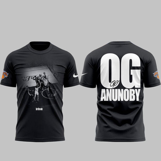Unisex New York Knicks OG Anunoby 2026 For The Win Graphic Shirt for Basketball Fans