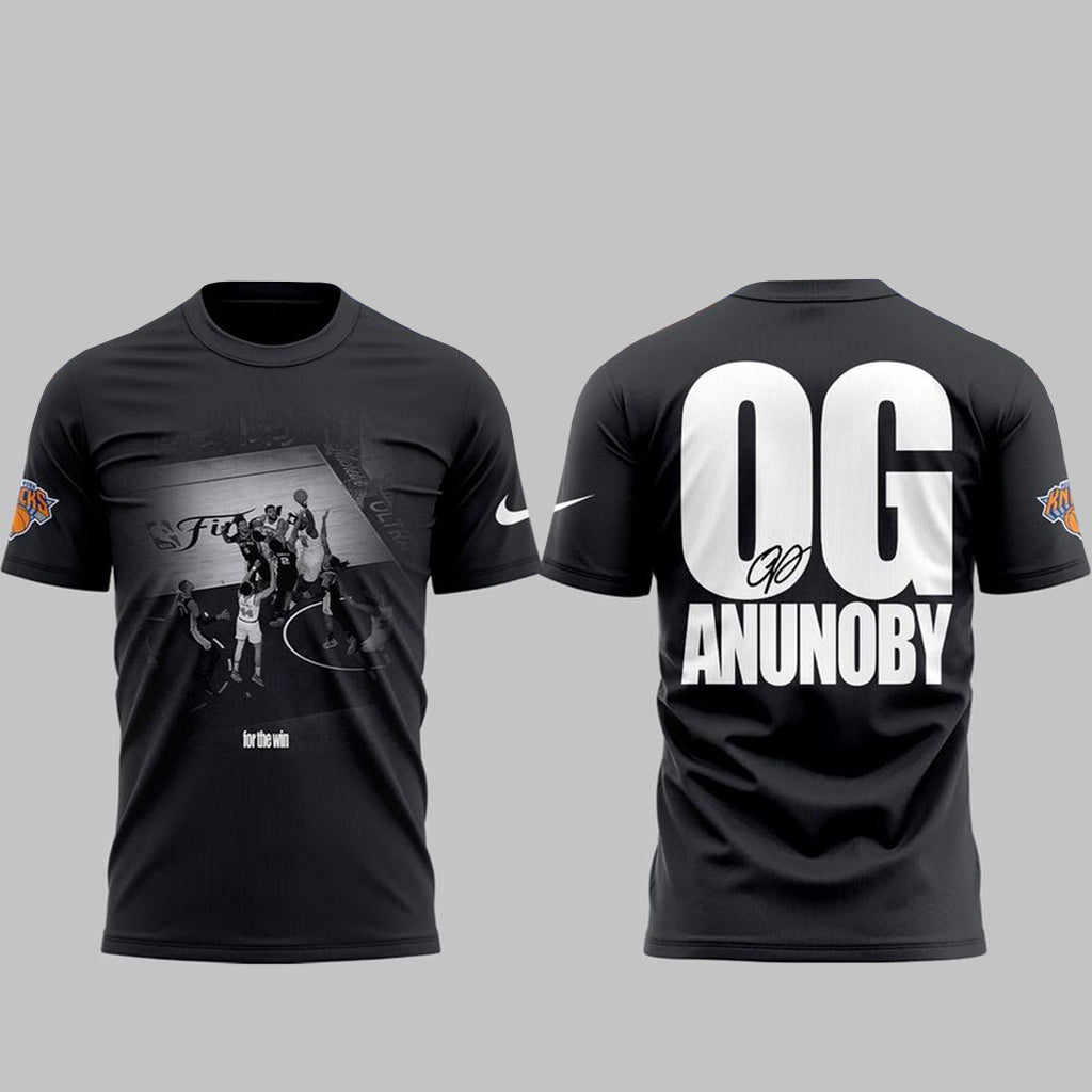 Unisex New York Knicks OG Anunoby 2026 For The Win Graphic Shirt for Basketball Fans
