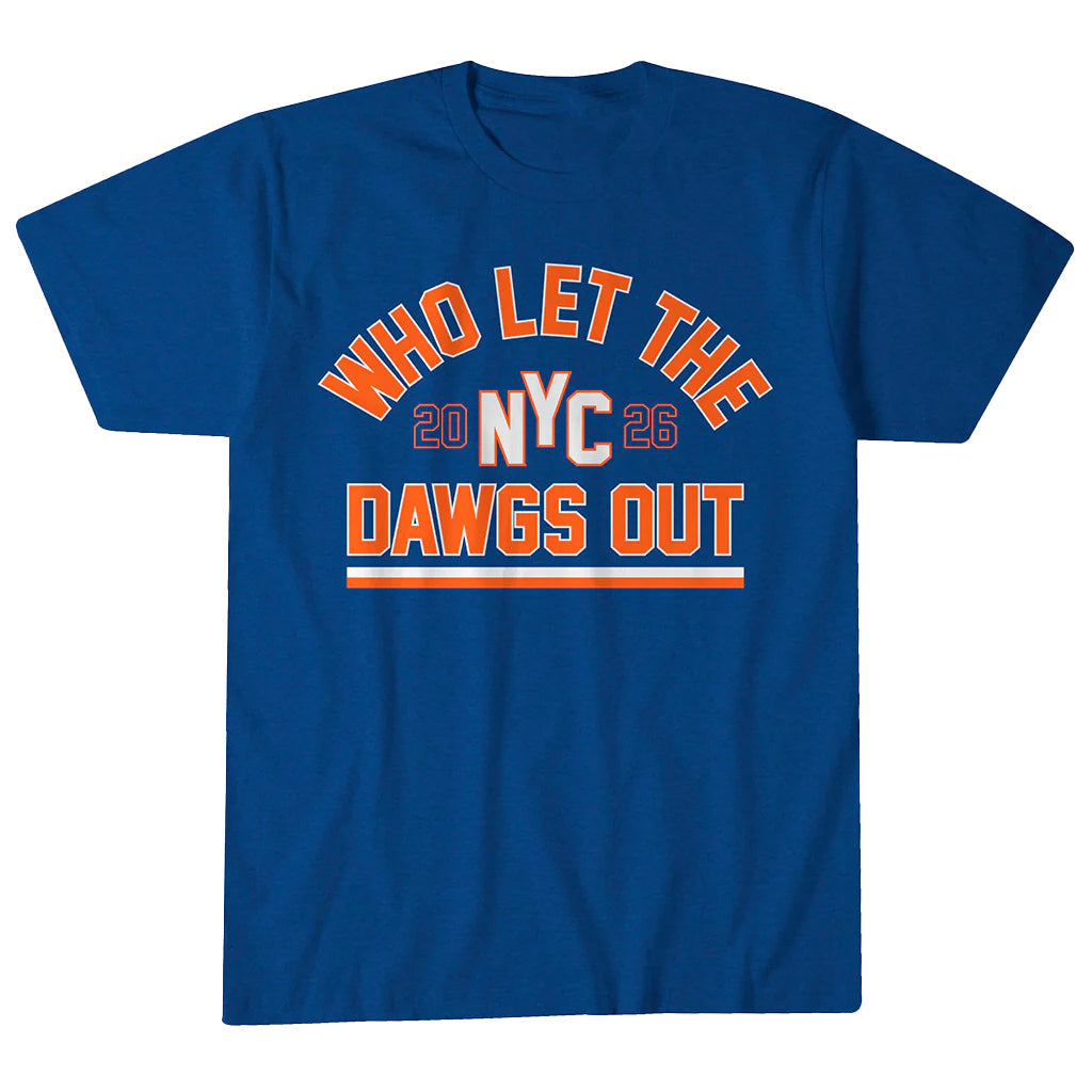 Unisex New York Who Let The Dawgs Out Graphic Shirt for Sports Fans
