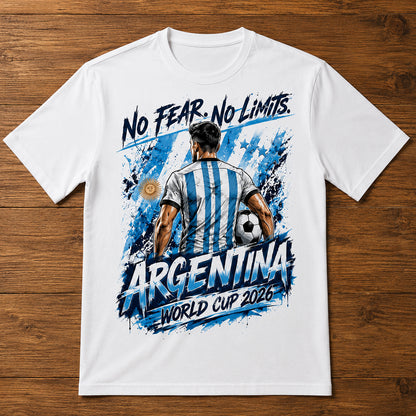 Unisex No Fear No Limits Soccer Graphic Shirt