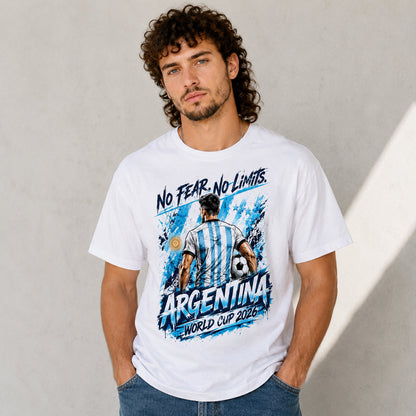 Unisex No Fear No Limits Soccer Graphic Shirt