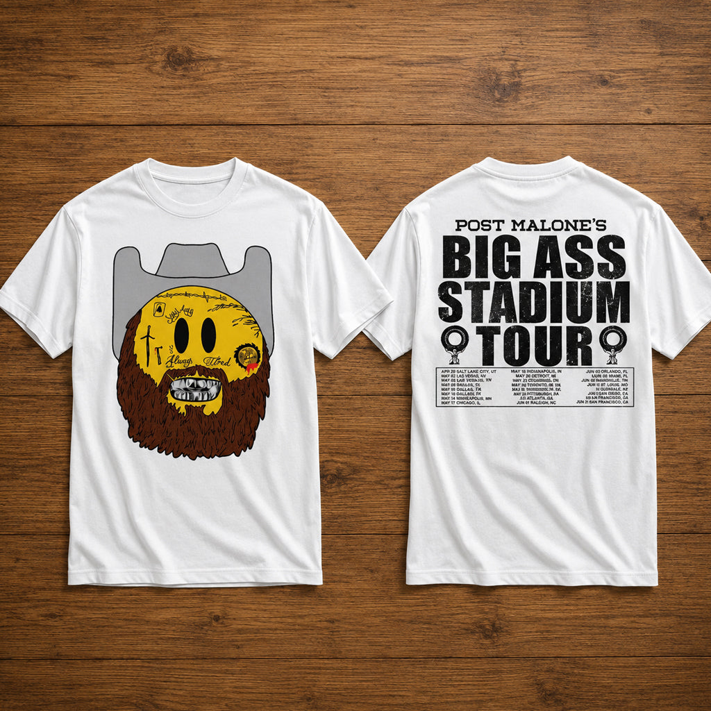 Unisex Stadium World Tour Emoji Music Graphic Shirt