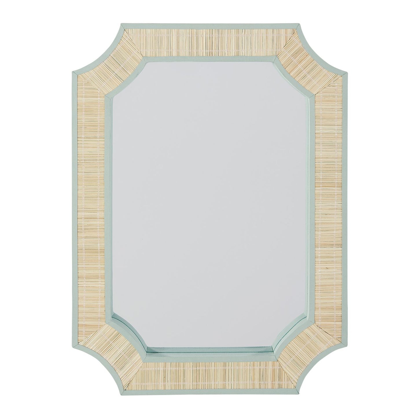 Clipped Corners Woven Mirror