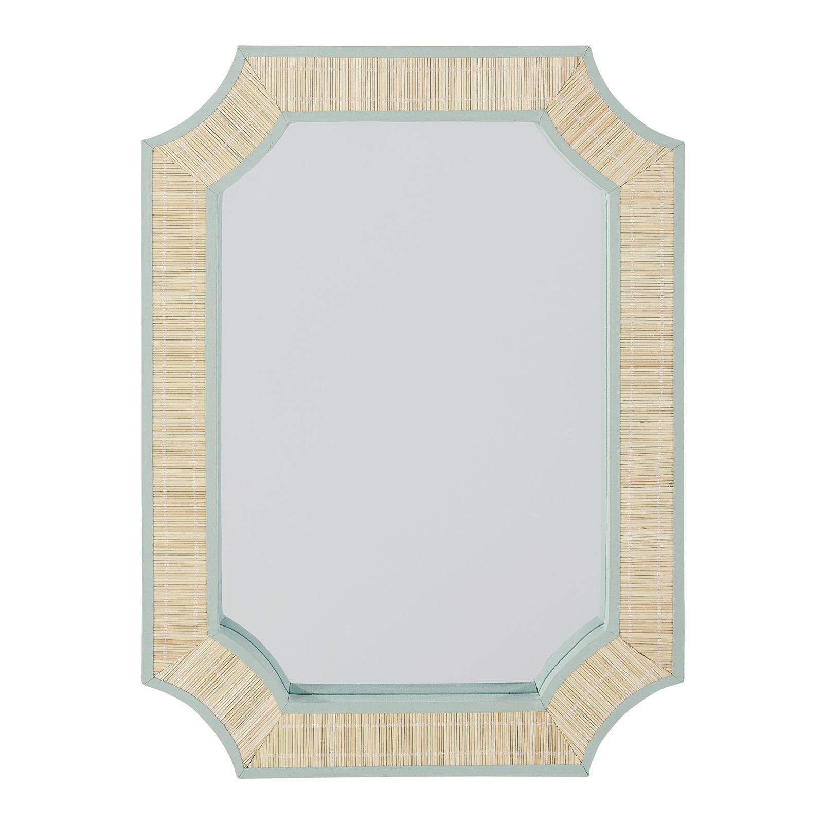 Clipped Corners Woven Mirror