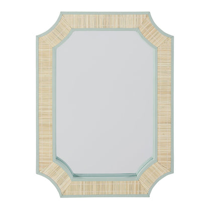 Clipped Corners Woven Mirror