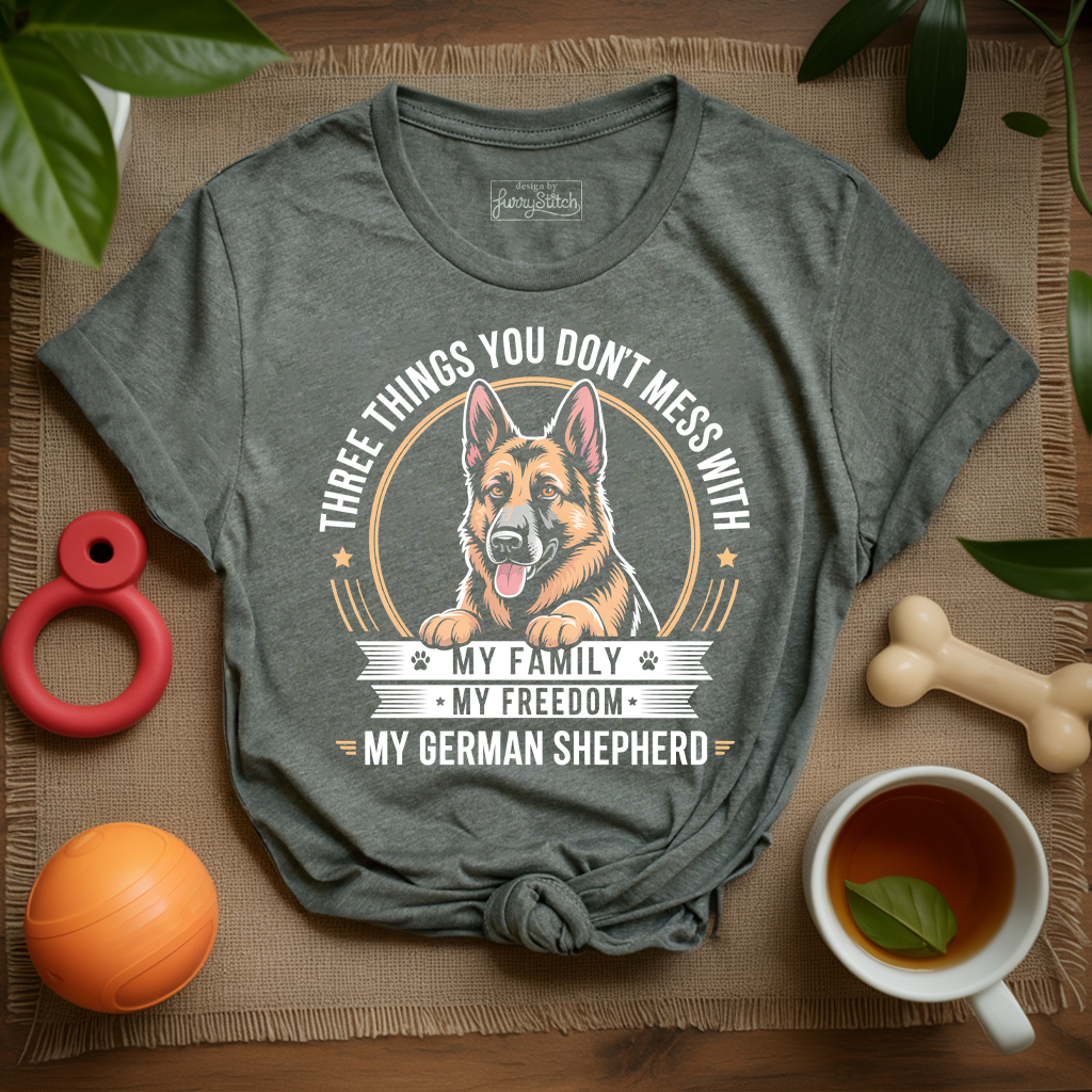Family Freedom GSD T-shirt
