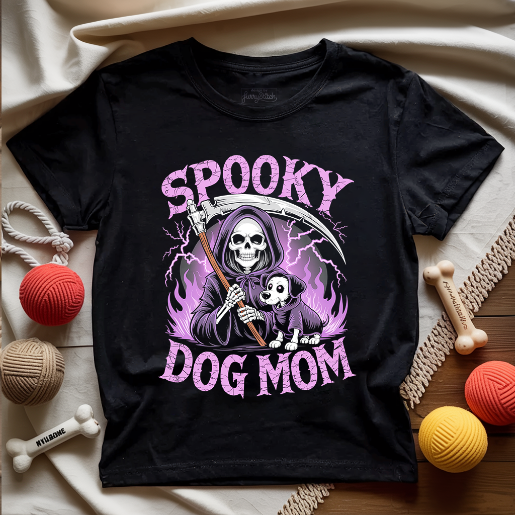 Spooky Dog Mom T-shirt