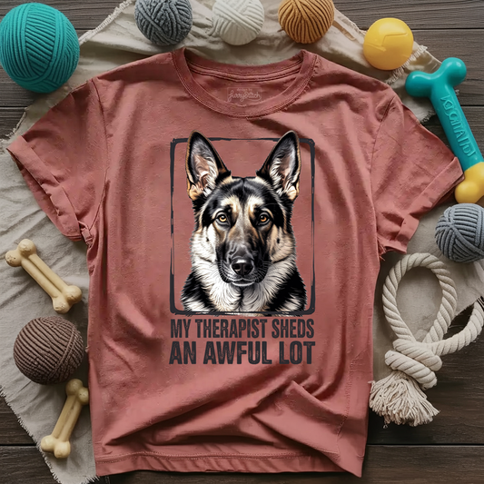 Sheds an Awful Lot Color T-shirt